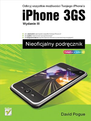 cover image of iPhone 3GS. Nieoficjalny podrecznik. Wydanie III